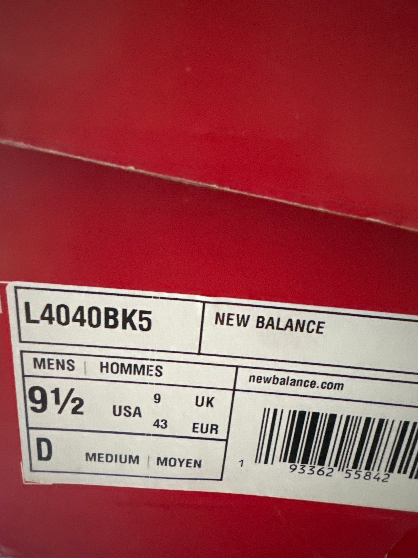 New Balance metal cleats