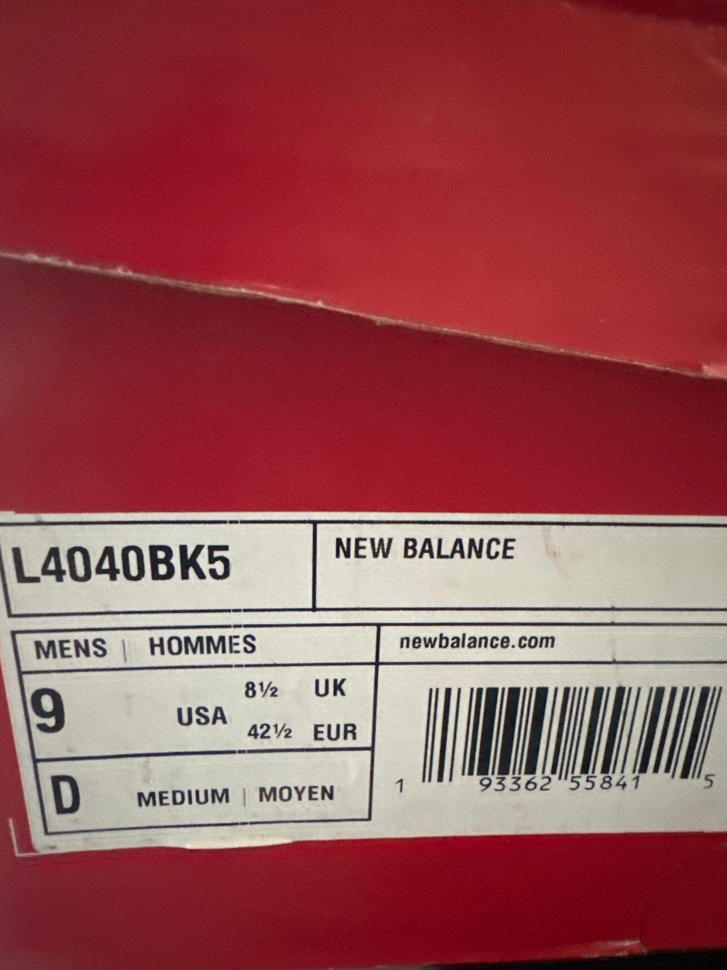 New Balance metal cleats